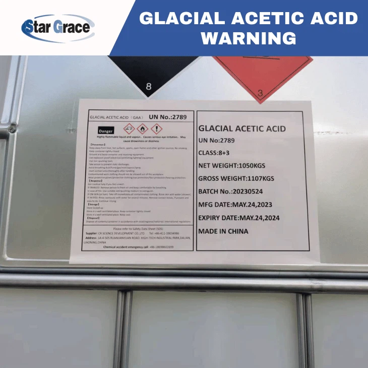 Glacial Acetic Acid Used in Food