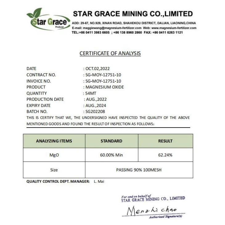 MgO Powder 85%